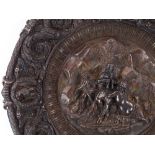 A large Victorian Elkington plate relief cast wall