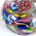 A large AVEM multi-colour glass paperweight, diame