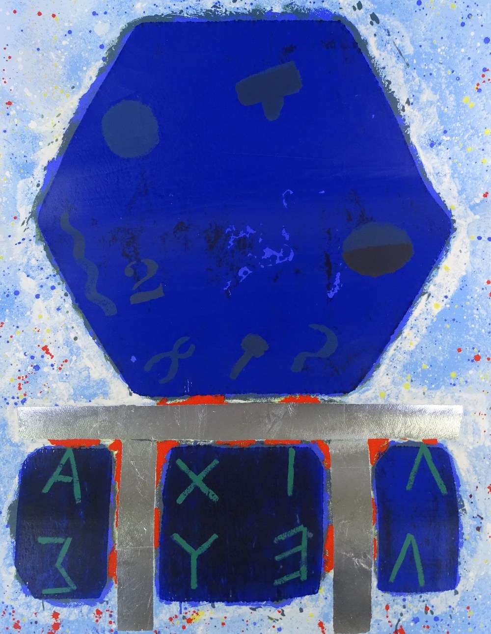 Joe Tilson (born 1928), colour screen print / woodblock