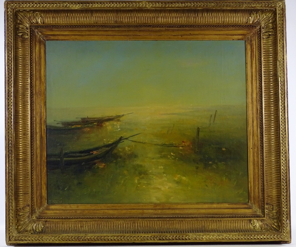 Ensel Salvi (born 1900), an oil on canvas, sunligh - Image 2 of 4