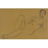 Christopher Wood (1901- 1930), pencil on brown pap
