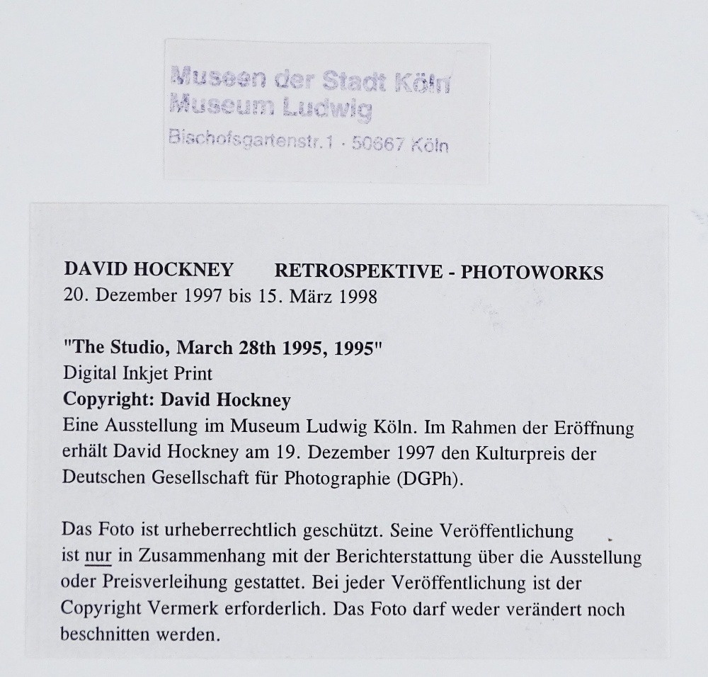 David Hockney, digital inkjet print, The Studio 19 - Image 4 of 4