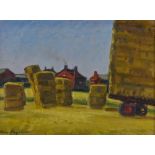 Oliver Bagshaw, oil on canvas, end of the day, sig