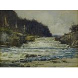 George Graham, watercolour, Aysgarth Falls North Y