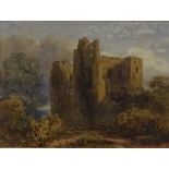 David Cox, watercolour, Kenilworth Castle, 8" x 10