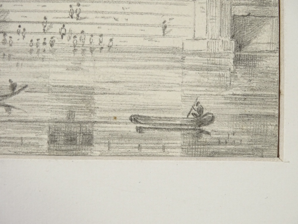 19th century Indian School, pencil drawing, a temp - Image 3 of 4