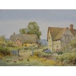 Henry Sylvester Stannard, watercolour, country cot