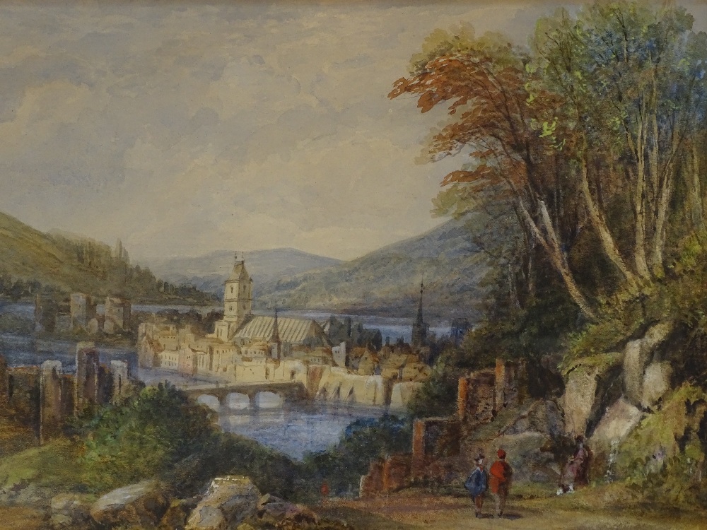 A 19th century oil on canvas, extensive landscape