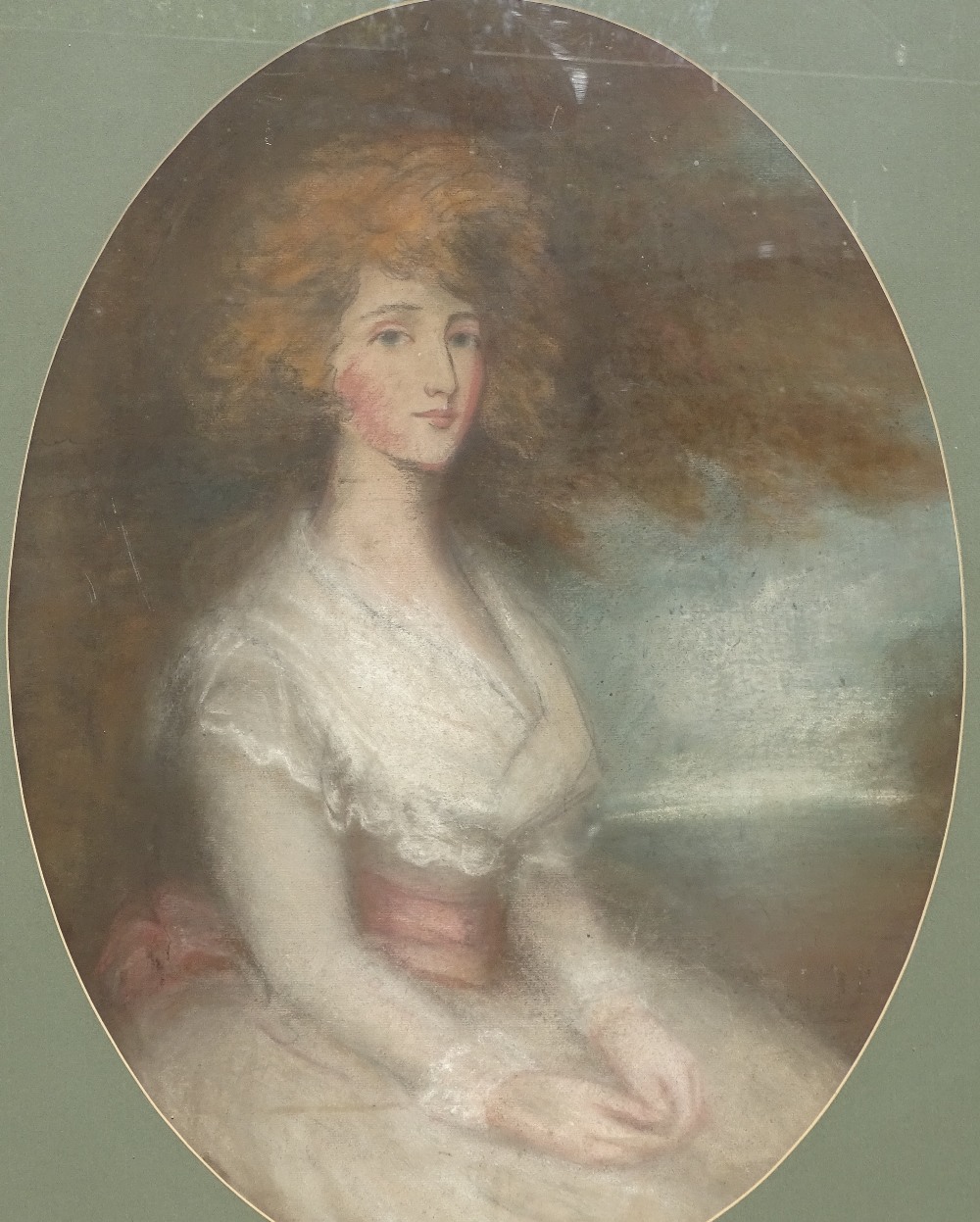 18th / 19th century coloured pastels, portrait of