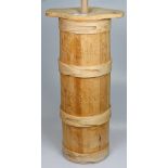 A German pine butter churn dated 1982