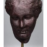 A composition model of a head on stepped plinth, h