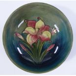 A Moorcroft Freesia pattern fruit bowl, circa 1930