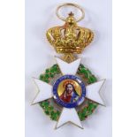 A Greek gold and enamel Order of the Redeemer meda