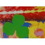 Albert Irvin, colour screen print, abstract compos