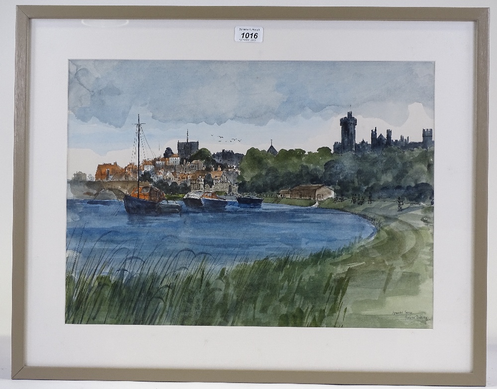 Robert Tavener, watercolour, Arundel Sussex, signe - Image 2 of 4