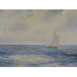 William Henry Dyer, watercolour, sailing in Torbay