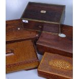 5 various Victorian and later boxes