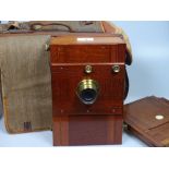 A good quality 19th century mahogany and brass mou