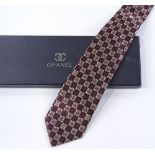 Chanel Paris new boxed silk tie