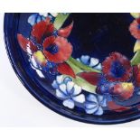 A Moorcroft Pottery Iris design bowl, diameter 28c