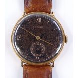 A Vintage 18ct gold Longines mechanical wristwatch