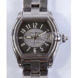 A Cartier Roadster automatic wristwatch, stainless