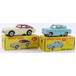 Dinky Die Cast Ford Anglia 155, and Dinky AC Acec