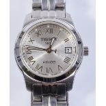 A lady's Tissot PR100 quartz wristwatch, stainless