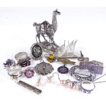 Various mixed silver jewellery, 137g total