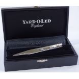 A modern silver Yard-O-Led propelling pencil of tr