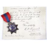 A First War Period Imperial Service medal, awarded