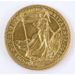 A 1987 1oz fine gold Britannia £100 coin