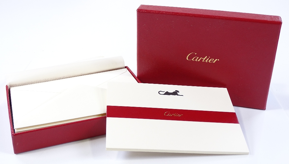 Cartier Paris Panther design notelets and envelope