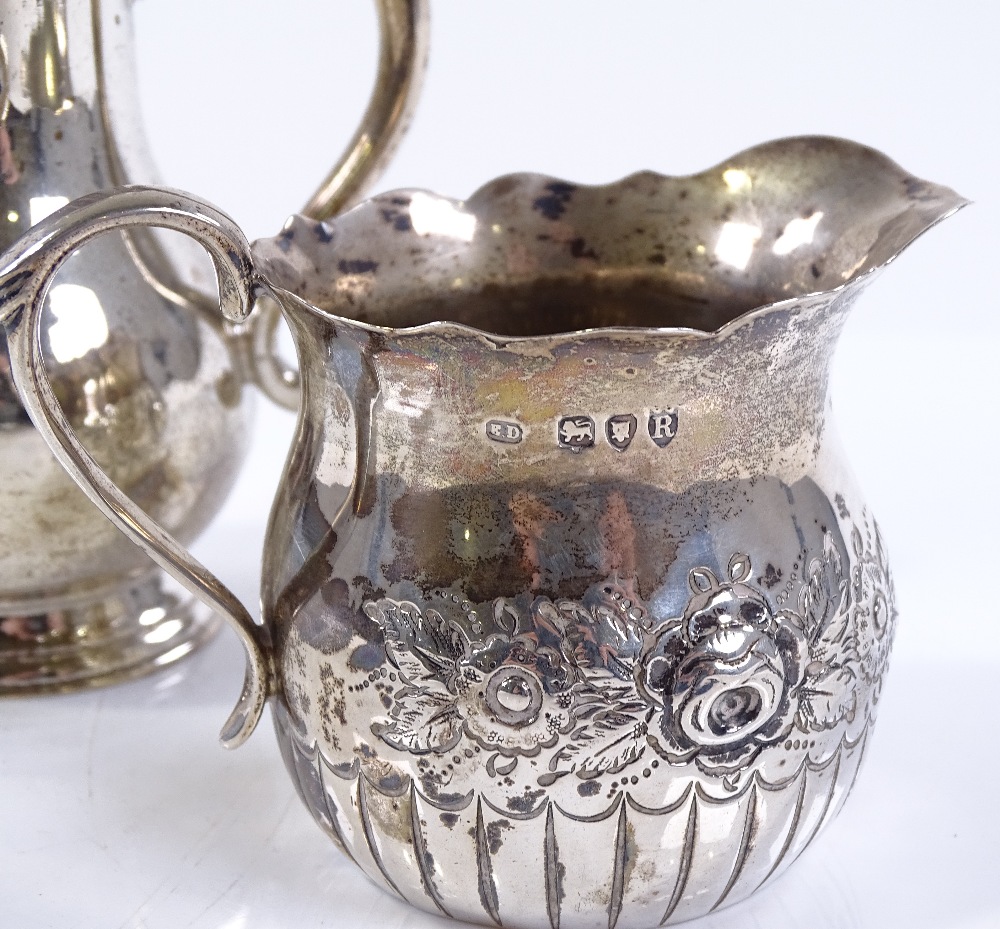 A Victorian silver cream jug, by William Stocker, - Image 2 of 3