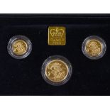 A United Kingdom gold proof sovereign 3-coin set,