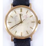 A 9ct gold-cased Omega mechanical wristwatch, 17 j