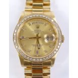 An 18ct gold Rolex Oyster Perpetual Day-Date autom