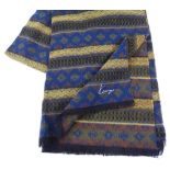 Kenzo Paris, large shawl / scarf in blue / green /