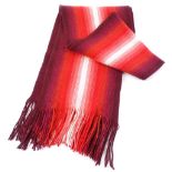 Miumiu (Prada), long striped wool scarf in red / p