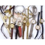 A quantity of lady's wristwatches, including Inger