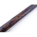 An Australian black eucalyptus Aboriginal didgerid