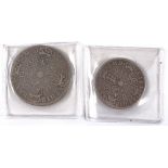 A Charles II 1682 silver crown and 1670 half crown