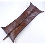 A Turkana (Kenya) leather tribal shield, length 88