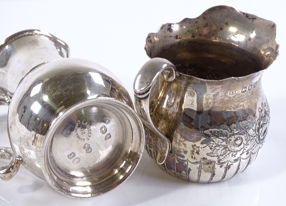 A Victorian silver cream jug, by William Stocker, - Image 3 of 3