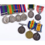 A group of 4 Second War Service medals awarded to