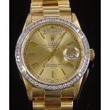 An 18ct gold Rolex Oyster Perpetual Day-Date autom