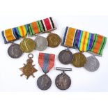 A group of 4 First and Second War medals to Cpl SG