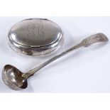 A Scottish silver toddy ladle, by John Graham, hal