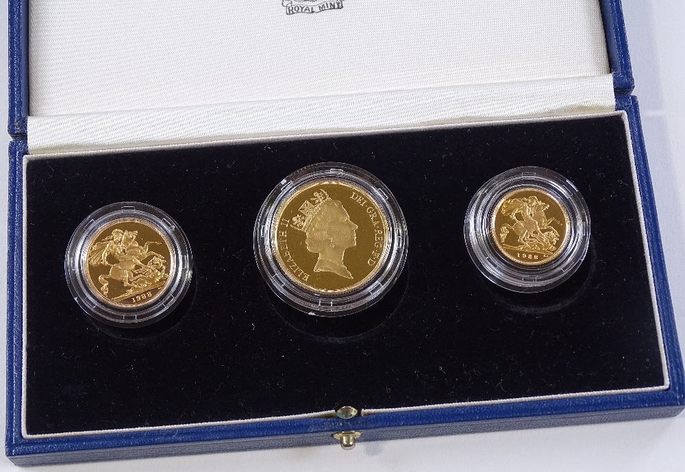 A 1988 United Kingdom gold proof coin set, compris - Image 2 of 3