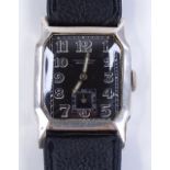 A Vintage silver-cased Movado chronometre mechanic